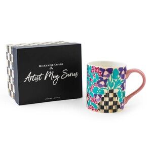 MacKenzie-Childs Floral Checkered Mug - Artist Mug Series - Liv Lee